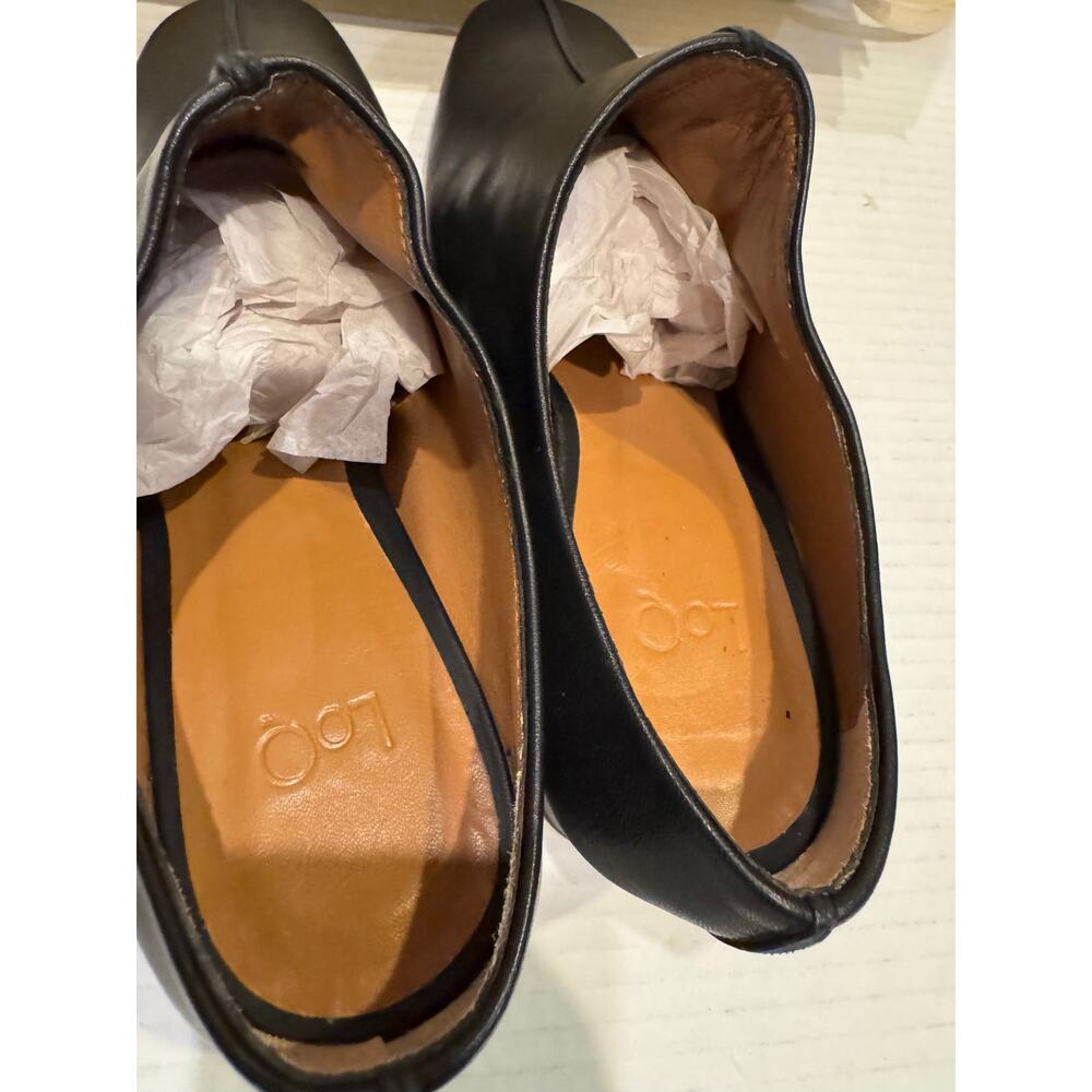 LOQ women's Eva Castaa Black leather Mules size EU 38, US 7.5 nib - Picture 5 of 5
